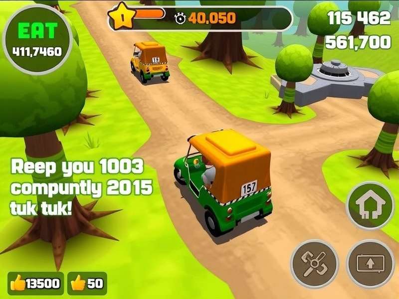 Tuk Tuk Hill Climb Game Screenshot
